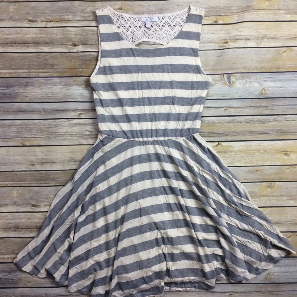 dELiA*s Striped Crochet Dress